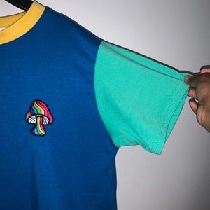 colorful mushroom top